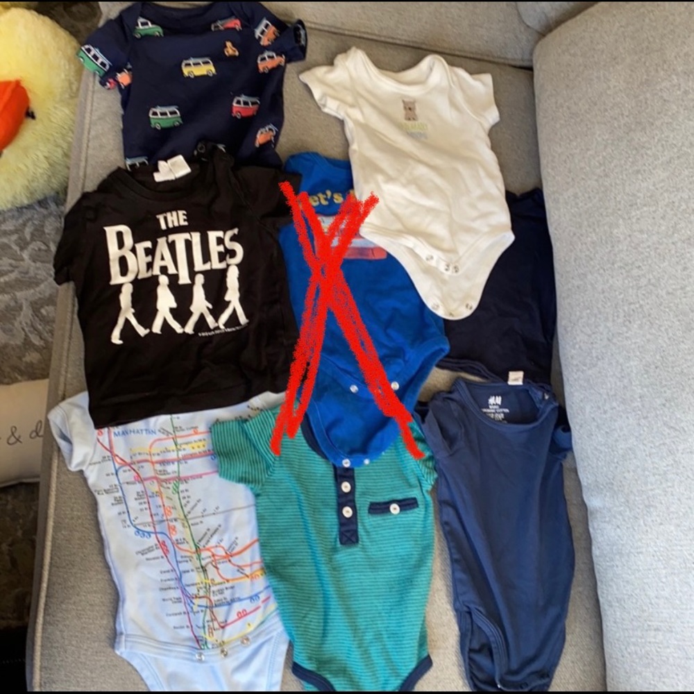 Bundle of 3-6 month boys summer tops